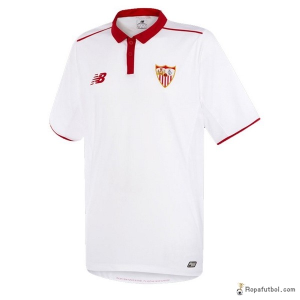 Camiseta Sevilla Replica Primera Ropa 2016/17 Blanco